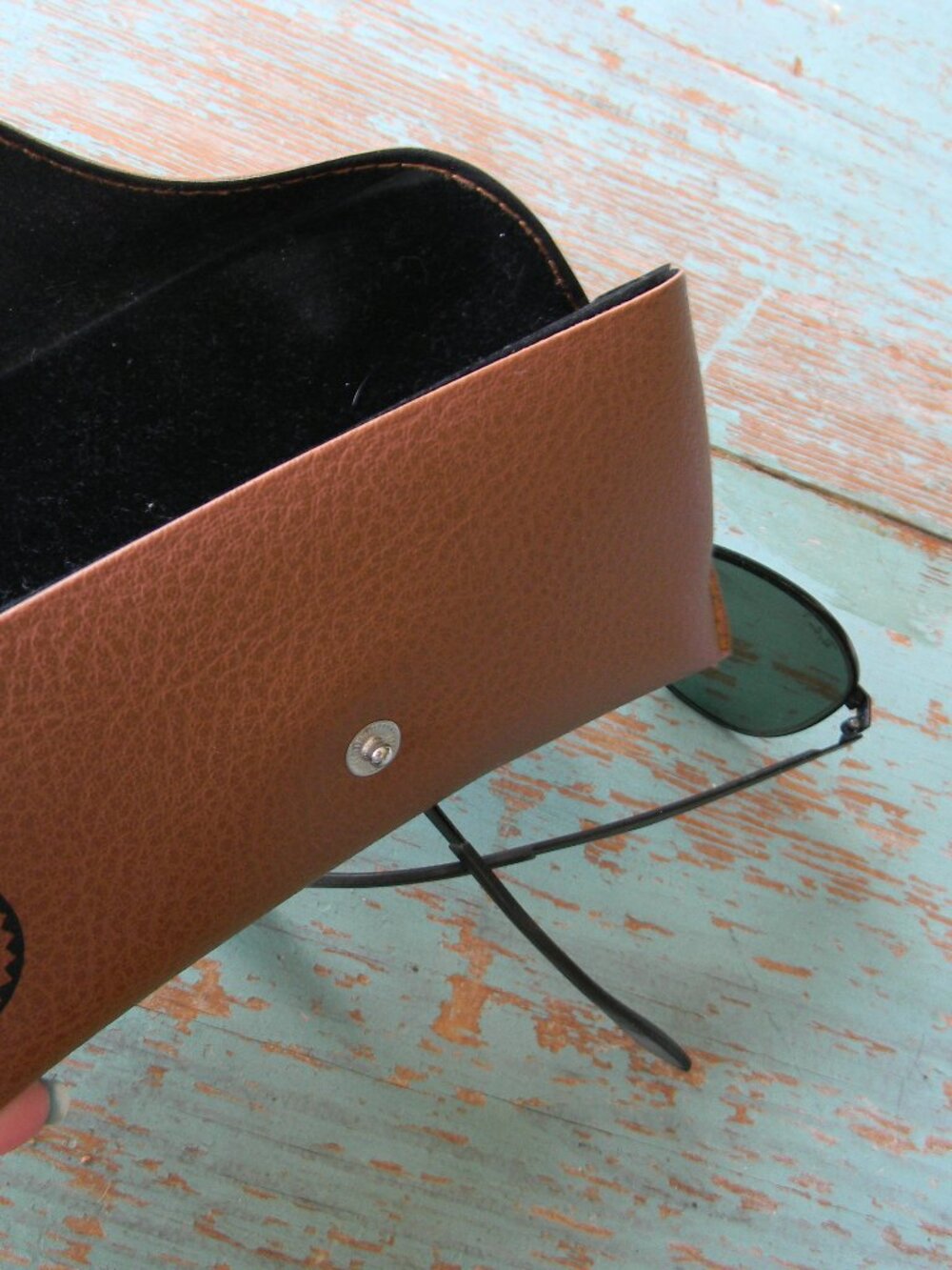 RAY-BAN BLACK AVIATOR SUNGLASSES & CASE **FRAMES ONLY, HAVE PRESCRIPTION LENSES - Picture 7 of 7